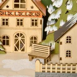 HOMCOM Adventskalender Zum Befüllen 24 Schubladen Fächer Weihnachtskalender Mit LED-Lichtern Adventskalenderbox Weihnachtsdekoration DIY MDF-Platte Naturholz 45 X 13 X 43 Cm -Künstliche Weihnachtsbäume das Geschäft 3dfd997436fd344f1ac7f4c2eb6f0452