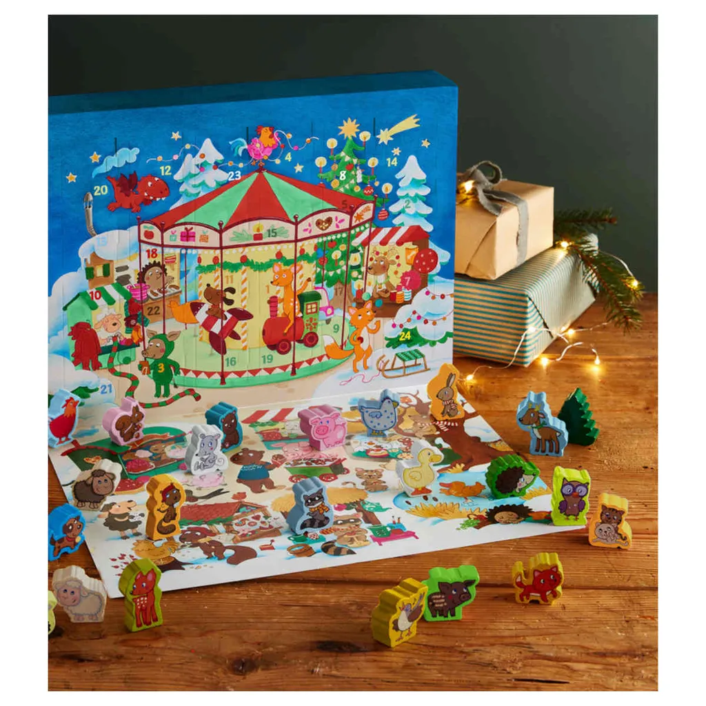 Haba Spielwaren HABA 306266 Mein Erster Adventskalender – Auf Dem Weihnachtsmarkt Adventskalender Zum Spielen Saison Adventskalender Adventskalender Z. Lesen U. Basteln/Umklappen Etc. 4 Haba Spielwaren HABA 306266 Mein Erster Adventskalender – Auf Dem Weihnachtsmarkt Adventskalender Zum Spielen Saison Adventskalender Adventskalender Z. Lesen U. Basteln/Umklappen Etc. – Bild 4