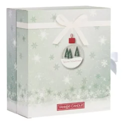 Yankee Candle Geschenkset Adventskalenderbuch, Votivglas 12 St&#252 Ck, Teelicht 12 St&#252 Ck &#43 Kerzenhalter/Weihnachtsgeschenkset 2021 12x &#43 49g &#43 1St.
