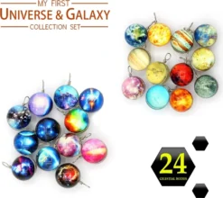 24 Tage Weihnachten Adventskalender, 2022 Weihnachts Countdown Kalender Blinde Box Mit 24 Stk Kosmische Planeten, Weihnachtsgeschenk Für Junge Und Mädchen -Künstliche Weihnachtsbäume das Geschäft 3eaafb04471b366d917ef7c3a6fc9dc3