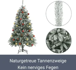 Juskys Künstlicher Weihnachtsbaum Talvi 180 Cm Mit Schnee & Metall Ständer, Naturgetreu, Einfacher Aufbau, Tannenbaum Christbaum Weihnachtsdeko Künstlich -Künstliche Weihnachtsbäume das Geschäft 3f0a7b3a31b88d5f3f161d12322cd359
