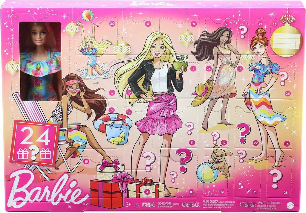 Barbie Adventskalender 2022 Inkl. Puppe (blond), Zubehör 6 Barbie Adventskalender 2022 Inkl. Puppe (blond), Zubehör – Bild 6