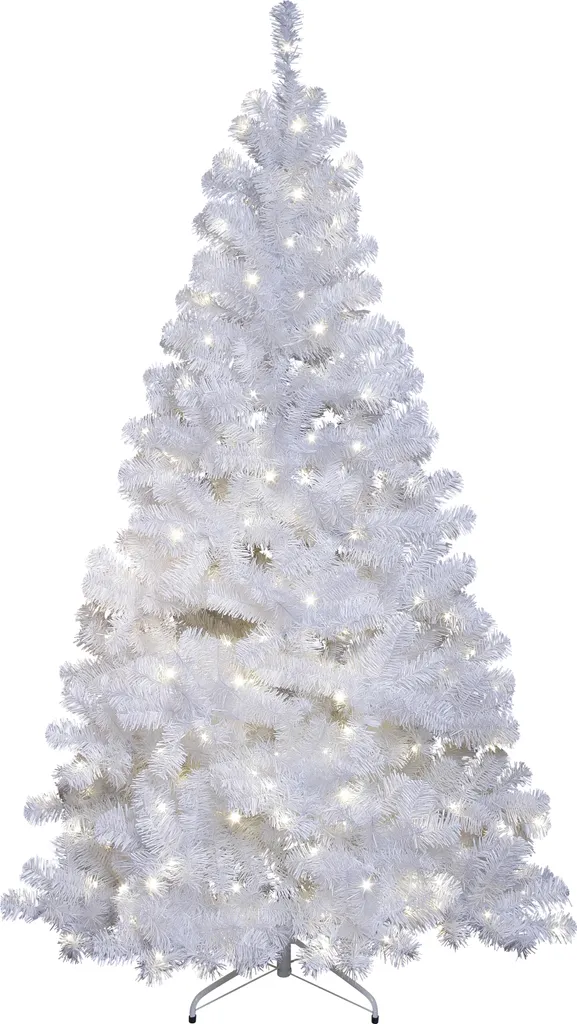 Best Season LED Ottawa Prelit-Tree, Weiss, Beleuchtet, Ca. 210 Cm, 260 Warm White LED-Lichter, Outdoor, 608-12 1 Best Season LED Ottawa Prelit-Tree, Weiss, Beleuchtet, Ca. 210 Cm, 260 Warm White LED-Lichter, Outdoor, 608-12