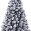 SVITA Künstlicher Weihnachtsbaum Tannenbaum Deko Christbaum Kunstbaum PVC 150 Cm Weiß