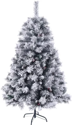 SVITA Künstlicher Weihnachtsbaum Tannenbaum Deko Christbaum Kunstbaum PVC 150 Cm Weiß