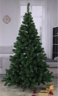 Künstlicher Weihnachtsbaum 180 Cm In Grün Aus Kunststoff Mit Metallständer