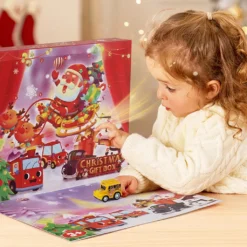 Weihnachts Adventskalender,Zurückziehen Auto Spielzeug,Weihnachtsgeschenke Für Kinder -Künstliche Weihnachtsbäume das Geschäft 45b313673ff05de5f9fb8a0b0446cdd6