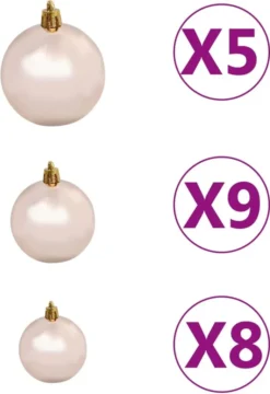 VidaXL Künstlicher Weihnachtsbaum Mit LEDs & Kugeln 120 Cm 230 Zweige -Künstliche Weihnachtsbäume das Geschäft 45f861eeb51639188ae54e64880d772e
