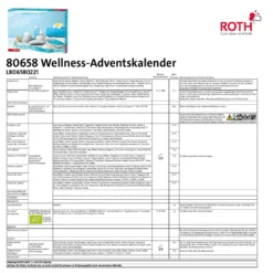 ROTH Wellness-Adventskalender 'Nimm Dir Zeit' 2022 Mit 24 Wellnessartikeln Für Eine Entspannte Adventszeit -Künstliche Weihnachtsbäume das Geschäft 47a3d8a197ca4715180ce03b1ec56300
