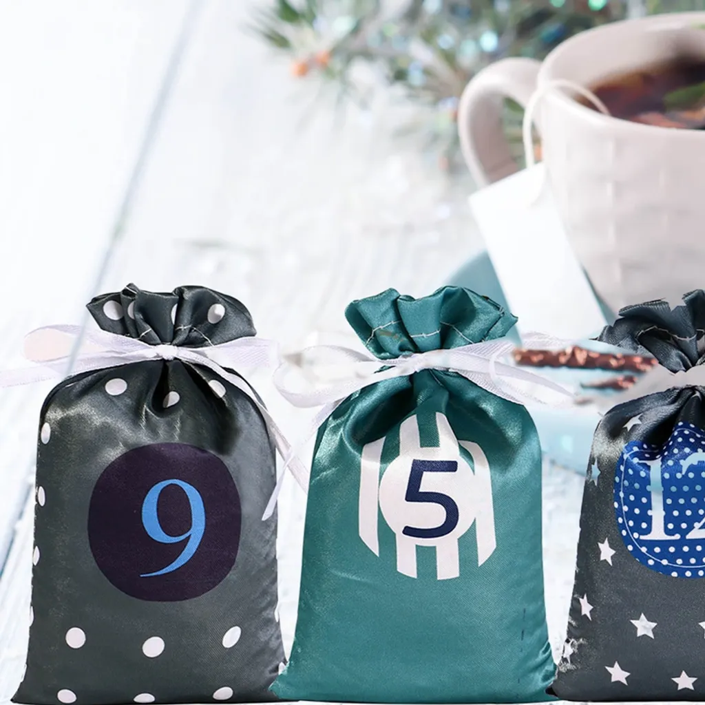 24 Stück Adventskalender Zum Befüllen Weihnachtskalender Weihnachten Säckchen,Adventskalender 2022, Rot 4 24 Stück Adventskalender Zum Befüllen Weihnachtskalender Weihnachten Säckchen,Adventskalender 2022, Rot – Bild 4