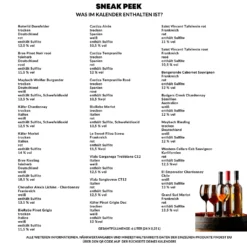 Wein Adventskalender Mit 24 X 0,25ml Außergewöhnlichen Weinsorten Aus Aller Welt | Geschenk Für Erwachsene| Wein Aus Verschiedenen Ländern Trinken | Neue Rotweine Weißweine Probieren | Weinselektion -Künstliche Weihnachtsbäume das Geschäft 47c8470eed6b4cd910423c0d3e7d1f21