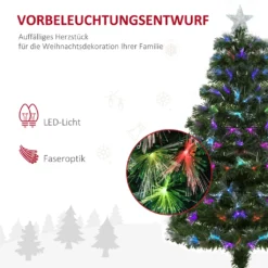 HOMCOM Weihnachtsbaum 1,2 M Christbaum Kunsttanne 130 Zweige Metallfuß PVC Mehrfarbige Lichteffekte Ø66 X 120H Cm -Künstliche Weihnachtsbäume das Geschäft 485639cfebe86284ecb08dd84b02d636
