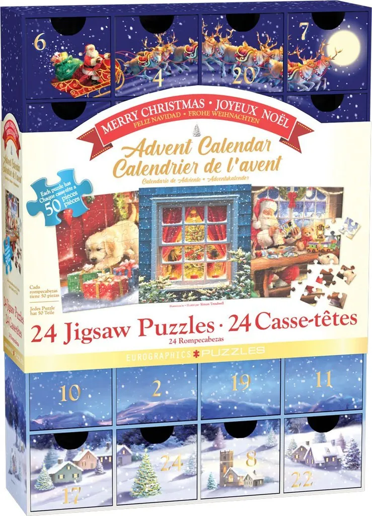 Puzzle Adventkalender - Frohe Weihnachten. 1200 Teile 3 Puzzle Adventkalender - Frohe Weihnachten. 1200 Teile – Bild 3