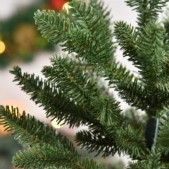 HOMCOM Künstlicher Weihnachtsbaum 1,5 M Christbaum Tannenbaum PVC PE Metall Grün Ø105 X 150 Cm -Künstliche Weihnachtsbäume das Geschäft 4a0ce9b1d0fbe5f2b855a9425d2d3165