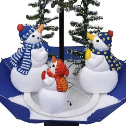 VidaXL Weihnachtsbaum Mit Schnee Und Schirm-Fuß Blau 75 Cm PVC -Künstliche Weihnachtsbäume das Geschäft 4b5ec438384852357cdadfdd36ceeb6f