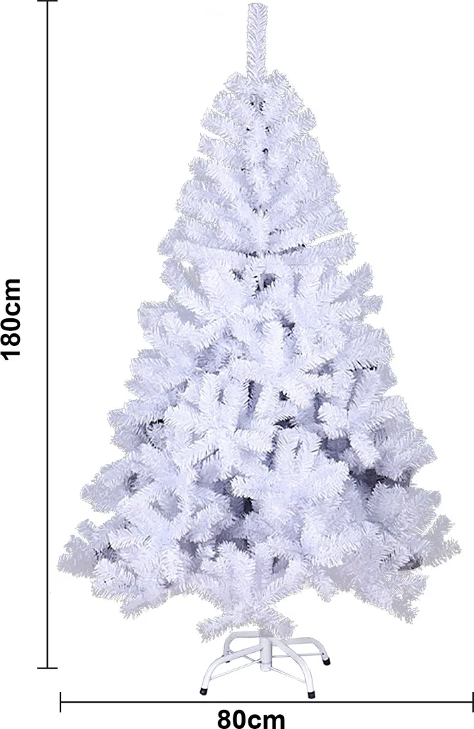 Wolketon 180cm Weihnachtsbaum Beflockung Christbaum PVC Baum Kuenstlicher Tannenbaum Weiss 2 Wolketon 180cm Weihnachtsbaum Beflockung Christbaum PVC Baum Kuenstlicher Tannenbaum Weiss – Bild 2