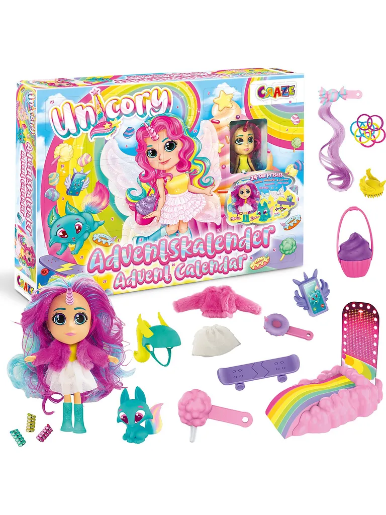 CRAZE Spielwaren Adventskalender - Unicory Adventskalender Zum Spielen Saison Adventskalender 2 CRAZE Spielwaren Adventskalender - Unicory Adventskalender Zum Spielen Saison Adventskalender – Bild 2