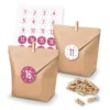 Itenga SET Adventskalender 24x Tüten + Klammern + Zahlensticker (Z41)