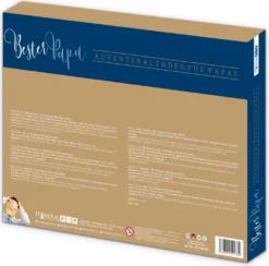 Itenga Adventskalender Gefüllt "Bester Papa" Blau Gold -Künstliche Weihnachtsbäume das Geschäft 58656ea3fa7df02ba5ab0d3885fce0d3
