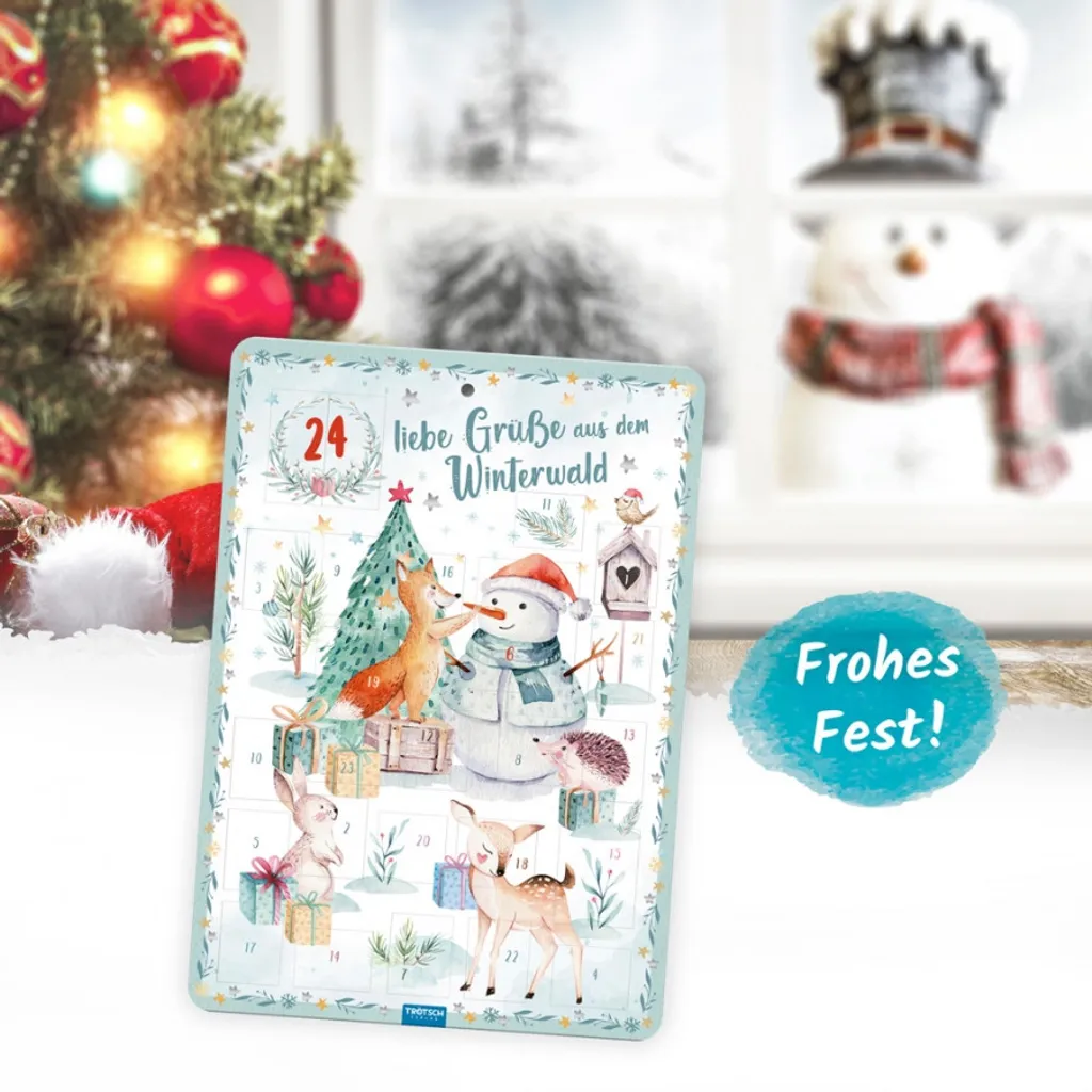 Adventskalender Winterwald Für Kinder Mit Extra Ausmalbild Gr. A4 4 Adventskalender Winterwald Für Kinder Mit Extra Ausmalbild Gr. A4 – Bild 4