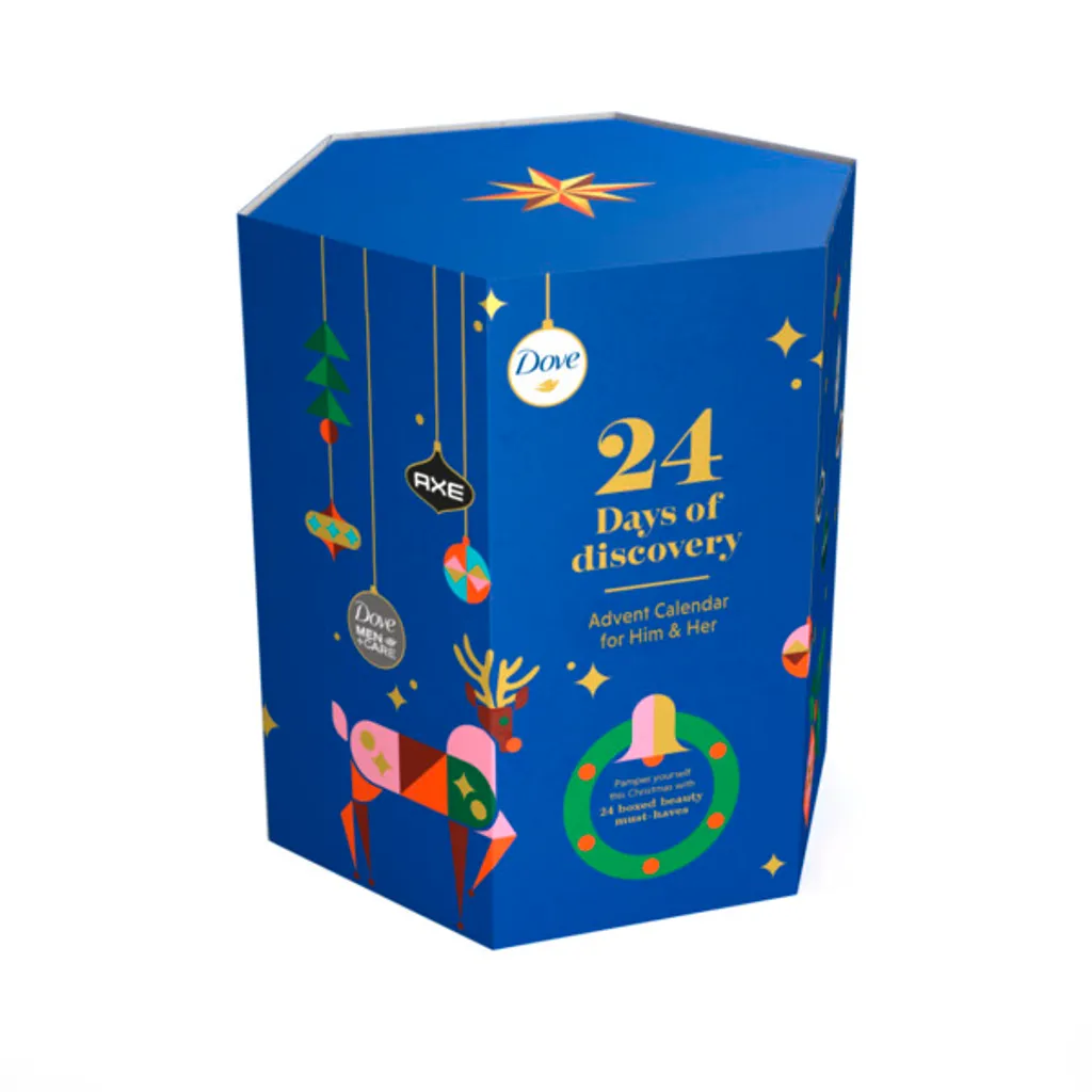 Mixed AXE & Dove Adventskalender Als Geschenkset Für Sie Und Ihn Mit Vielen Beauty-Überraschungen (z.B. Duschgel, Shampoo Oder Beauty-Reisezubehör) Für 24 Tage, 1 Stück 1 Mixed AXE & Dove Adventskalender Als Geschenkset Für Sie Und Ihn Mit Vielen Beauty-Überraschungen (z.B. Duschgel, Shampoo Oder Beauty-Reisezubehör) Für 24 Tage, 1 Stück