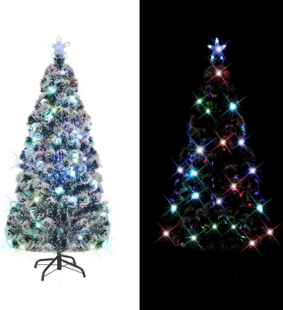VidaXL Künstlicher Weihnachtsbaum Mit Ständer/LED 180 Cm Fiberoptik 2 VidaXL Künstlicher Weihnachtsbaum Mit Ständer/LED 180 Cm Fiberoptik – Bild 2