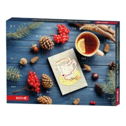 ROTH Rätsel + Tee-Adventskalender 2021 Gefüllt Mit Hochwertigem Tee Und Rätseln, Teebeutel-Kalender Für Die Vorweihnachtszeit -Künstliche Weihnachtsbäume das Geschäft 5ca65aa9788503ad751c578f40404ccb