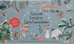 STABILO Spielwaren STABILO Adventskalender - Tierisch Kreativer Familienkalender - Mit über 50 STABILO Produkten Adventskalender Zum Basteln & Malen Saison Adventskalender