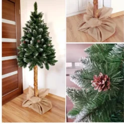 Weihnachtsbaum Diamant Kiefer Auf Naturstamm Mit Zapfen Dichter Christbaum 180cm -Künstliche Weihnachtsbäume das Geschäft 5dfb5b8fb979b2e17b034136c0a61a0a