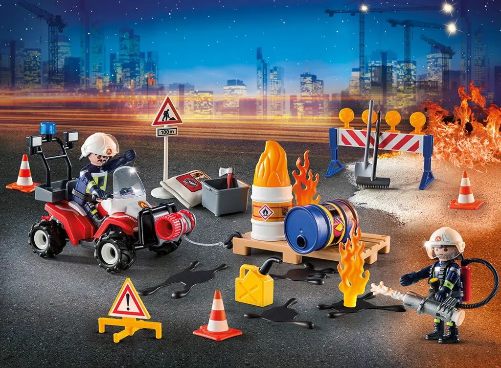 PLAYMOBIL, Adventskalender "Feuerwehreinsatz Auf Der Baustelle", 9486 2 PLAYMOBIL, Adventskalender "Feuerwehreinsatz Auf Der Baustelle", 9486 – Bild 2