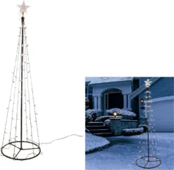 Garten-Weihnachtsbaum 240 Cm Mit 150 Warmweißen LED 76618 -Künstliche Weihnachtsbäume das Geschäft 5fc3382f614c8fecfdc2faa297b89257 1