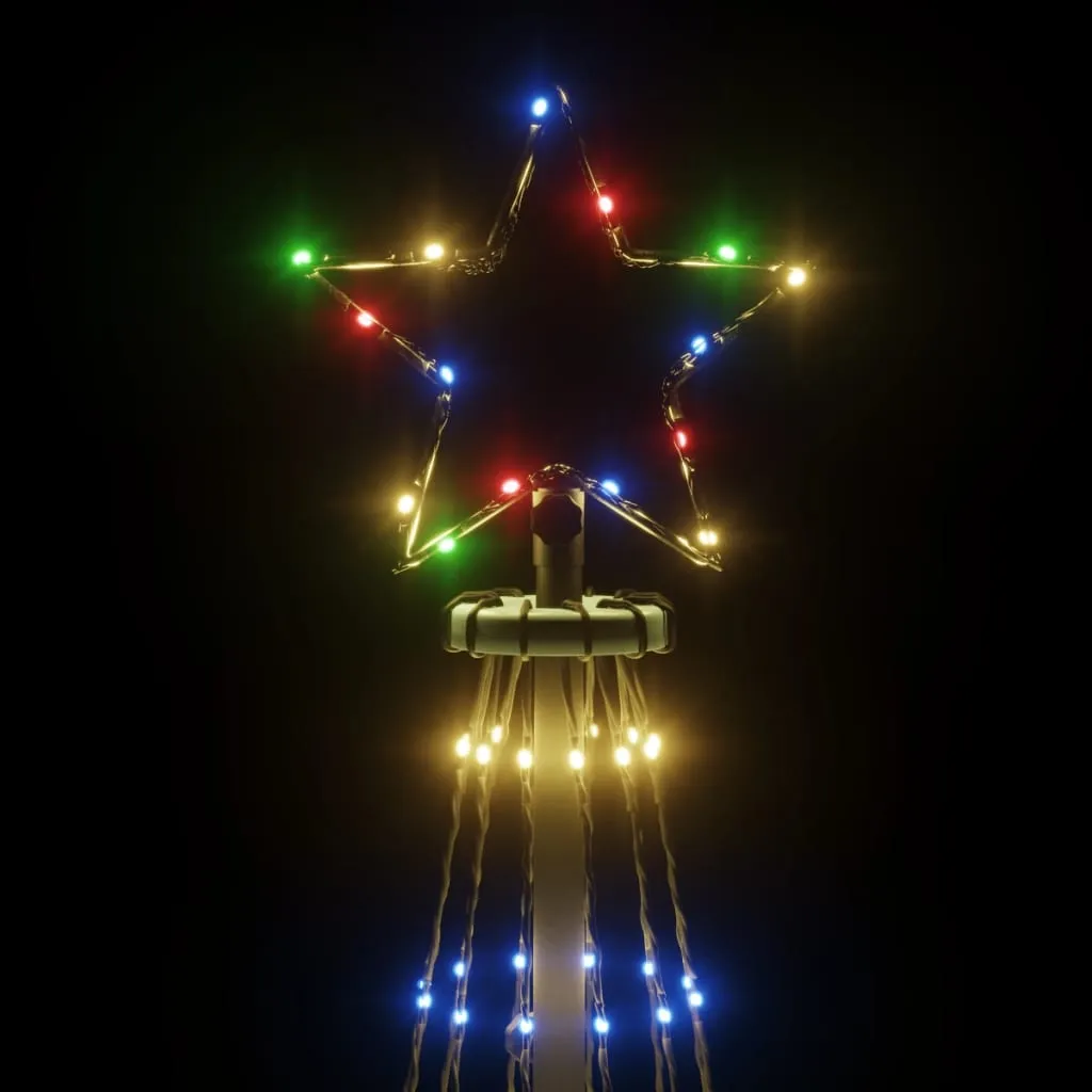 VidaXL Weihnachtsbaum Mit Erdnägeln Mehrfarbig 732 LEDs 500 Cm 1 VidaXL Weihnachtsbaum Mit Erdnägeln Mehrfarbig 732 LEDs 500 Cm