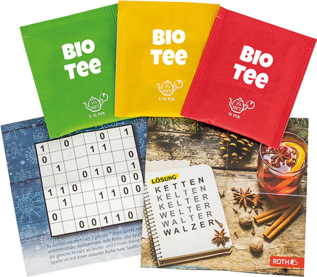 ROTH Rätsel & Tee-Adventskalender Bestückt 2 ROTH Rätsel & Tee-Adventskalender Bestückt – Bild 2