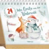 TRÖTSCH Adventskalender Winterwald Zum Aufstellen Mit Spruchweisheiten