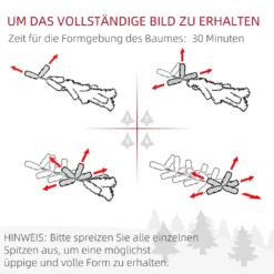 HOMCOM 180 Cm Weihnachtsbaum Mit Standfuß Künstlich Naturgetreu Tannenbaum Mit 586 Astspitzen 240 LED-Leuchten Weiß Lichtfarbe Für Weihnachtsfest PVC Eisen Grün -Künstliche Weihnachtsbäume das Geschäft 63833d965f752b29a62f5d0ce1390184