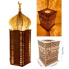 2 STK LED Ramadan Kalender Holz Eid Mubarak Ramadan Muslim Islamisch LED Adventskalender