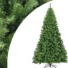 COSTWAY 225cm Künstlicher Weihnachtsbaum, Tannenbaum Mit Klappsystem, Christbaum 1346 Spitzen PVC Nadeln, Kunstbaum Weihnachten Metallständer, Grün