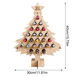 24 Tage Weihnachtsbaum Weinregal Holz Advents Countdown , Weihnachts Countdown Ornamente Aus Holz, Weinregal Dekoration, Feiertags Adventskalender, Weinregal, Weihnachtsdekoration -Künstliche Weihnachtsbäume das Geschäft 65384bd9ccd577f50593f5ee1851c39c 1