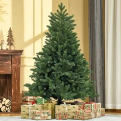 HOMCOM Künstlicher Weihnachtsbaum 1,5 M Christbaum Tannenbaum PVC PE Metall Grün Ø75 X 150 Cm -Künstliche Weihnachtsbäume das Geschäft 673cda88b4ccba6ffb2a202ff8b682d8