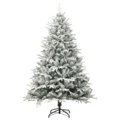 VidaXL Künstlicher Weihnachtsbaum LEDs & Kugeln Beschneit 150cm PVC PE -Künstliche Weihnachtsbäume das Geschäft 6775e56af9f97128b011d35f50951667