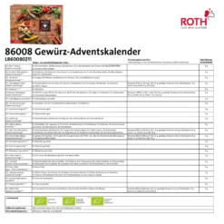 ROTH Gewürz-Adventskalender 2022 Gefüllt Mit 24 Hochwertigen Gewürzen Und Kochbuch Zum Kochen Im Advent, Kräuter-Kalender Für Die Vorweihnachtszeit -Künstliche Weihnachtsbäume das Geschäft 67fb95349f2cb3996e4d06fa1d9b7f81