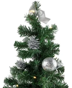 Geschmückter Weihnachtsbaum Beleuchtet 20cm Silber - Weihnachtsbaum Mit Lichterkette Schleifen Christbaumkugeln 7 Geschmückter Weihnachtsbaum Beleuchtet 20cm Silber - Weihnachtsbaum Mit Lichterkette Schleifen Christbaumkugeln -Künstliche Weihnachtsbäume das Geschäft 68b755cfba02598549a8b81e2bbb3b7d