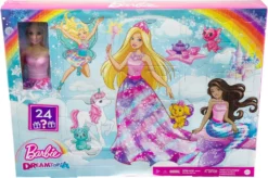 Barbie Dreamtopia Märchen-Adventskalender 2022, Meerjungfrau-/Prinzessin-Puppe -Künstliche Weihnachtsbäume das Geschäft 69245392855744b182587dda8caba9ce