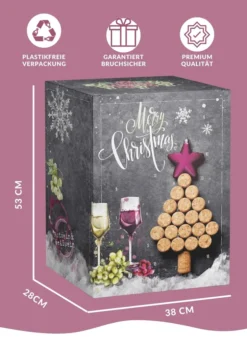 Wein Adventskalender Mit 24 X 0,25ml Außergewöhnlichen Weinsorten Aus Aller Welt | Geschenk Für Erwachsene| Wein Aus Verschiedenen Ländern Trinken | Neue Rotweine Weißweine Probieren | Weinselektion -Künstliche Weihnachtsbäume das Geschäft 6977b4457f9cbaac74c1ccbee6149225