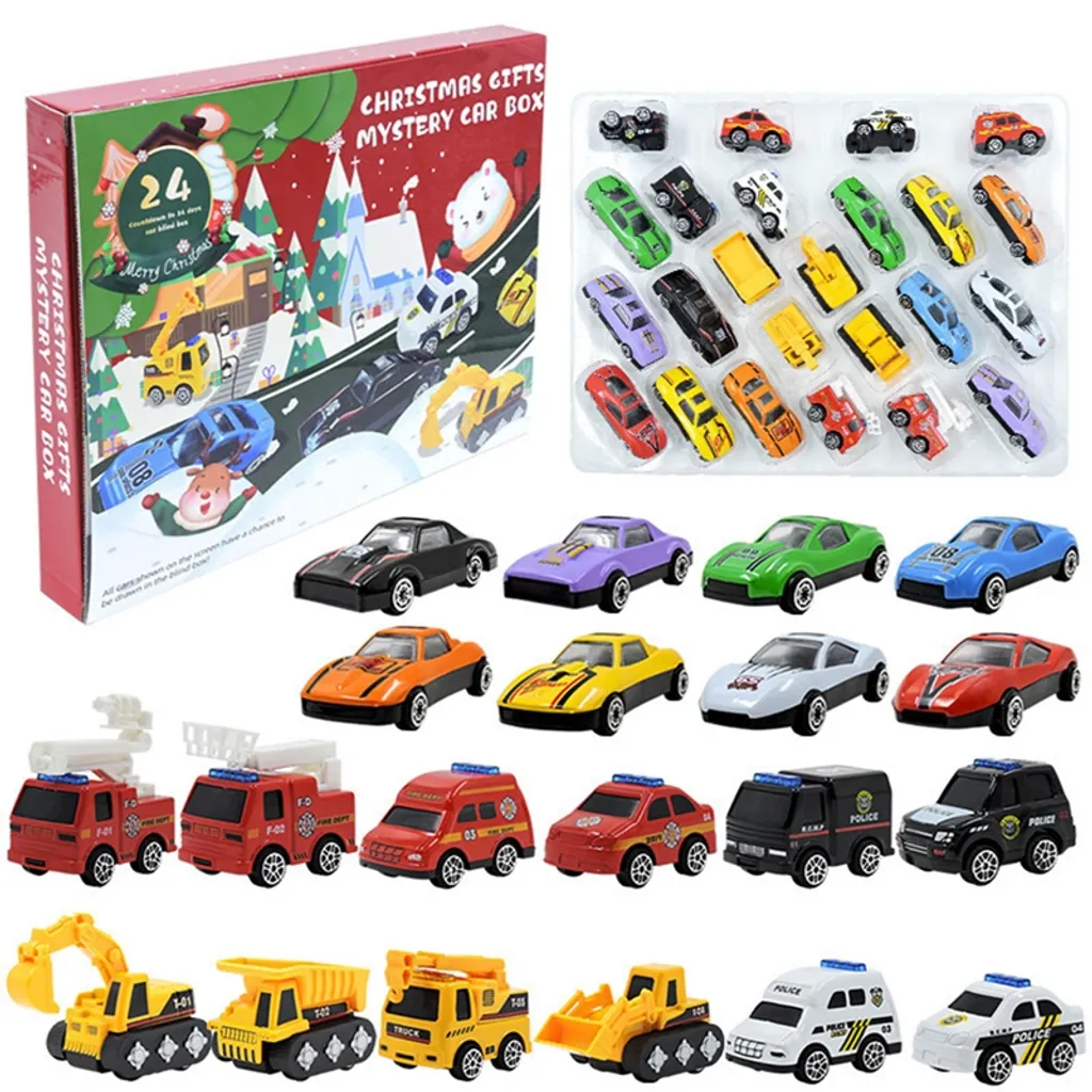 Adventskalender 2022, Weihnachtskalender Kinder, Auto Spielzeug Aus Ferrolegierung, Spielzeug Junge Mädchen Geburtstagsgeschenk Für Kinder 1 Adventskalender 2022, Weihnachtskalender Kinder, Auto Spielzeug Aus Ferrolegierung, Spielzeug Junge Mädchen Geburtstagsgeschenk Für Kinder