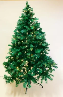 HABAU Künstlicher Weihnachtsbaum, Beleuchtet Mit Lichterkette Und Metallständer, 180 Cm -Künstliche Weihnachtsbäume das Geschäft 7136ddc544174a29918f72c010e4e193