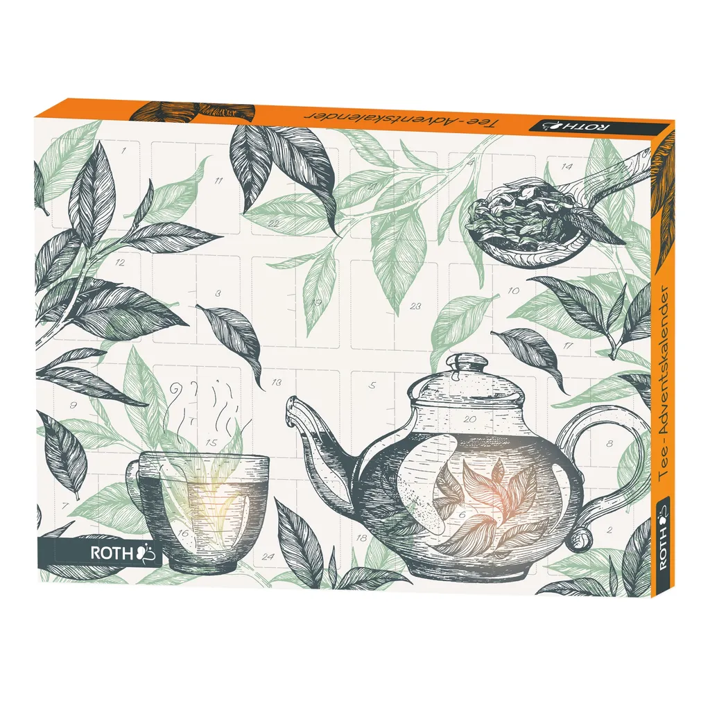 ROTH Tee Adventskalender 2021 Gefüllt Mit Hochwertigen Teemischungen, Kalender Mit Tee Für Die Vorweihnachtszeit 3 ROTH Tee Adventskalender 2021 Gefüllt Mit Hochwertigen Teemischungen, Kalender Mit Tee Für Die Vorweihnachtszeit – Bild 3