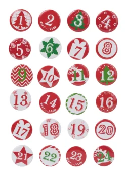 Folia Adventskalender "Buttons" Aus Blech 1-24 -Künstliche Weihnachtsbäume das Geschäft 7483eada52cbf56c03a1932ed89d614a