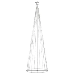 VidaXL Weihnachtsbaum Kegelform 752 Warmweiße LEDs Deko 160x500 Cm