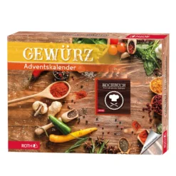 ROTH Gewürz-Adventskalender 2022 Gefüllt Mit 24 Hochwertigen Gewürzen Und Kochbuch Zum Kochen Im Advent, Kräuter-Kalender Für Die Vorweihnachtszeit